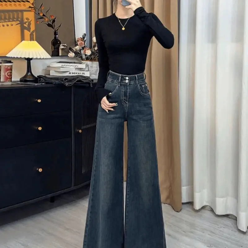 DOKZB Jeans Women's Vintage Blue-4