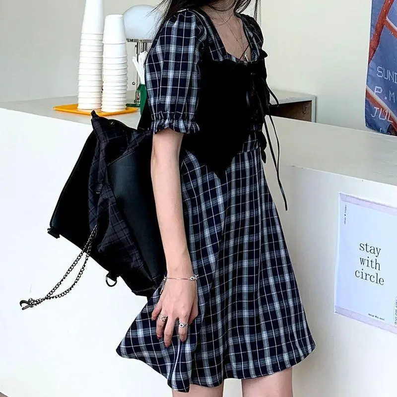 DOKZB Short Sleeved Dress Women's-5