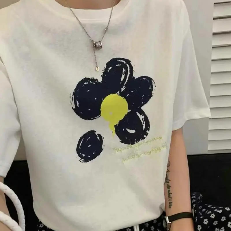 DOKZB T Shirts Women's White-3