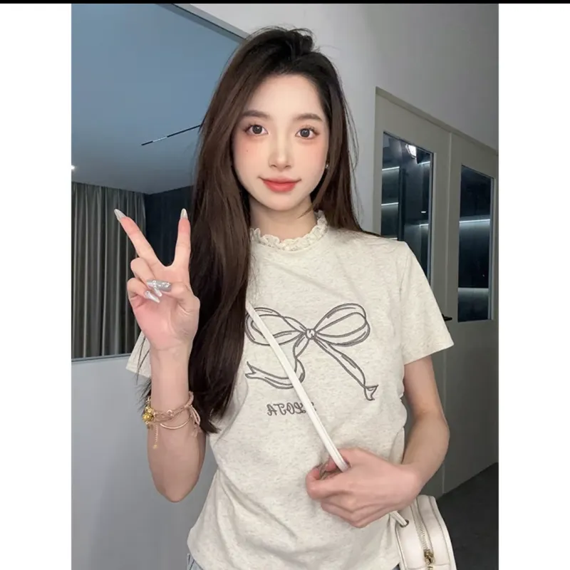 DOKZB T Shirts Women's Heather Gray-4