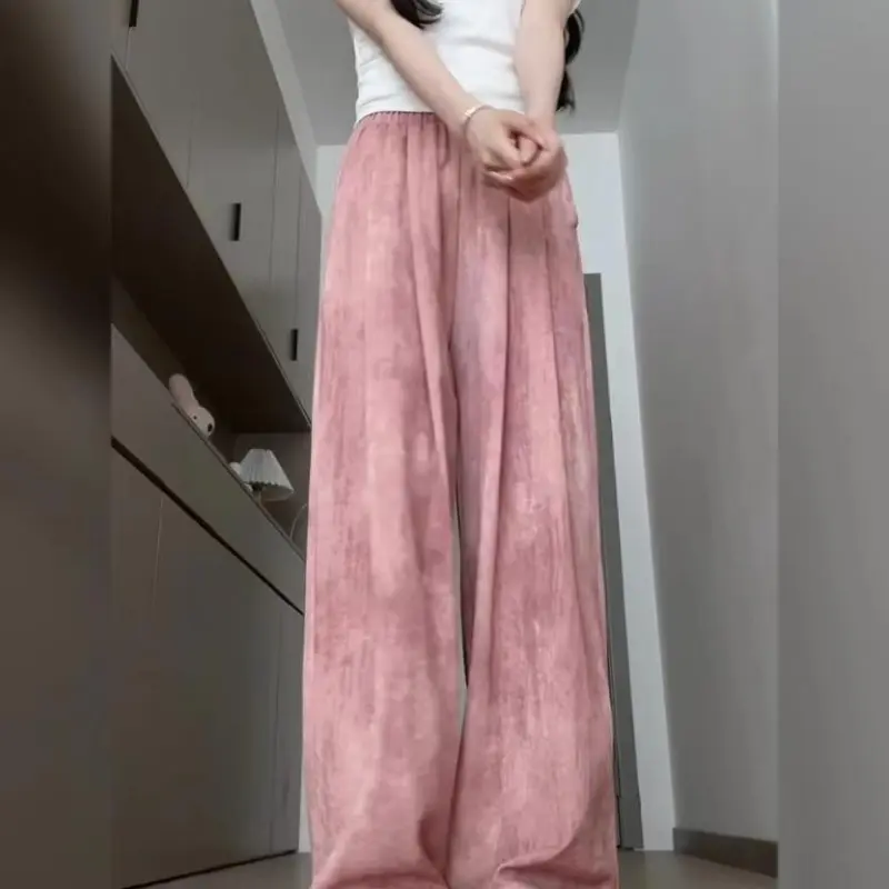 DOKZB Casual Pants Women's Pink-2