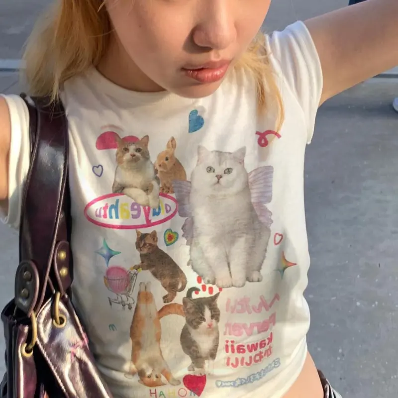 DOKZB T Shirts Women's White-2