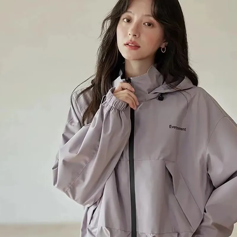 DOKZB Jackets & Coats Women's Sheer Purple-2