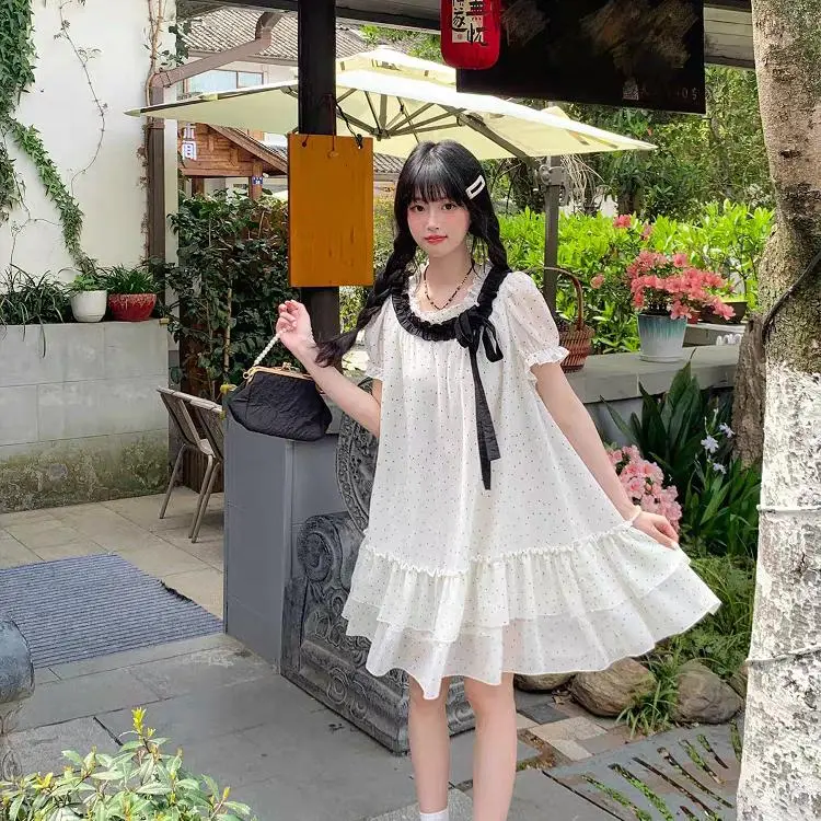 DOKZB Short Sleeved Dress Women's-5