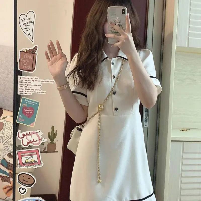 DOKZB Short Sleeved Dress Women's-2