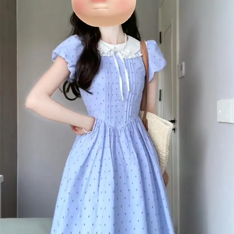 DOKZB Short Sleeved Dress Women's-5