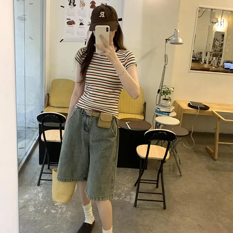 DOKZB Set in Sleeve T Shirt Women's-4