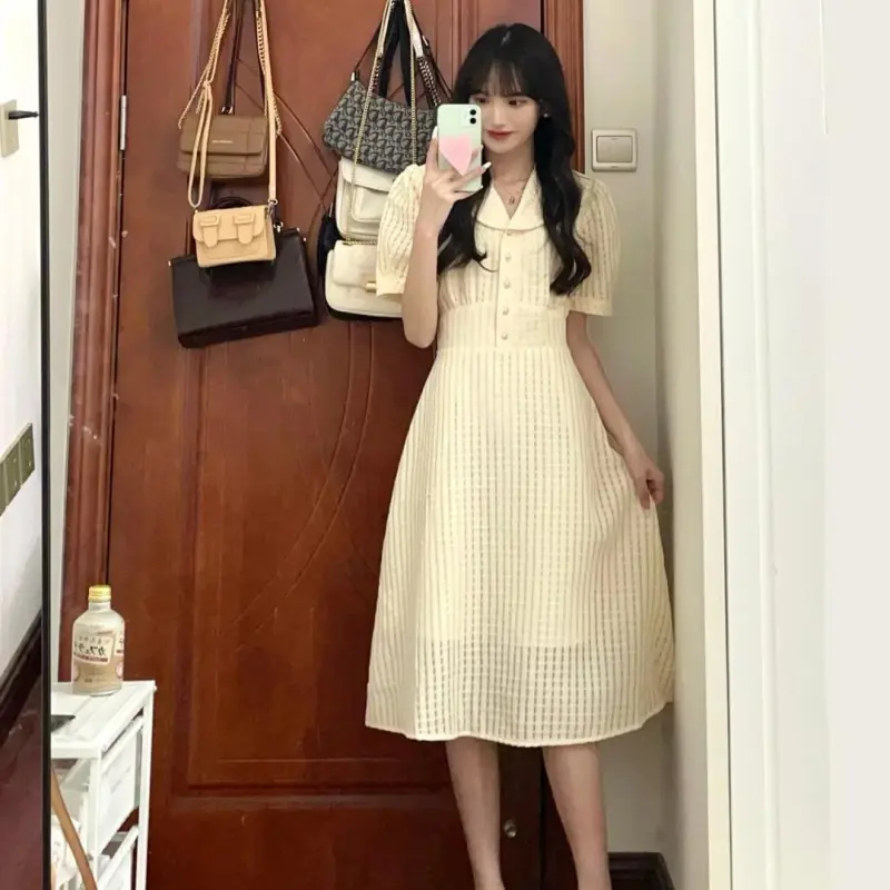 DOKZB Short Sleeved Dress Women's-3