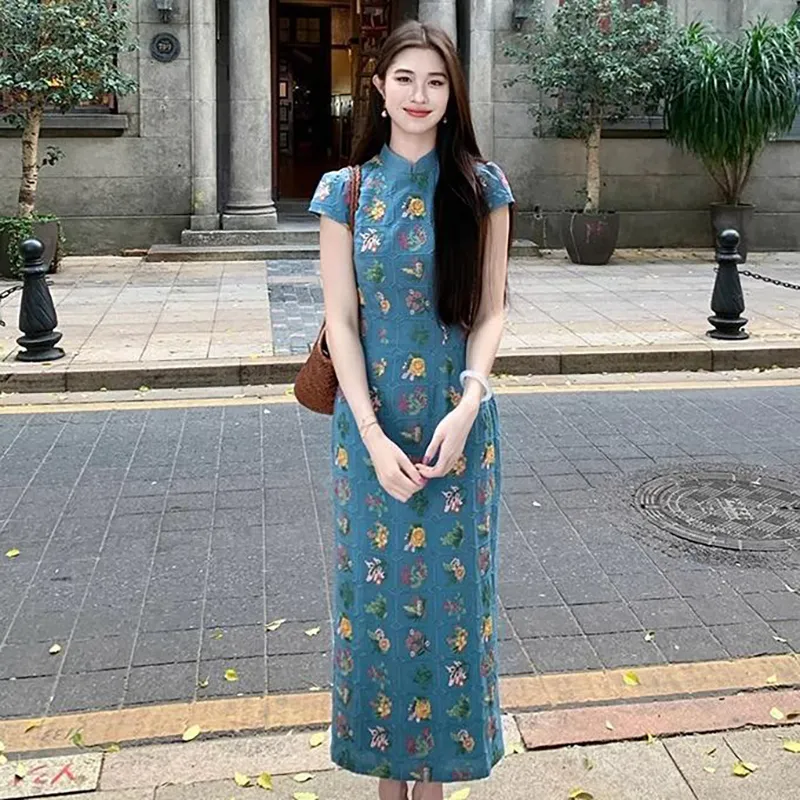DOKZB Short Sleeved Dress Women's-4