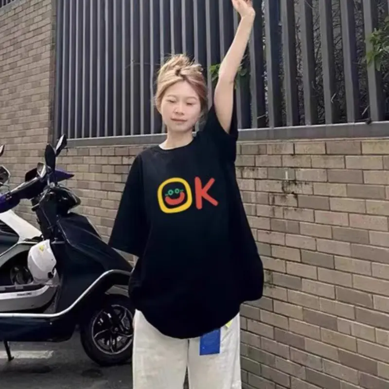 DOKZB T Shirts Women's Black-4