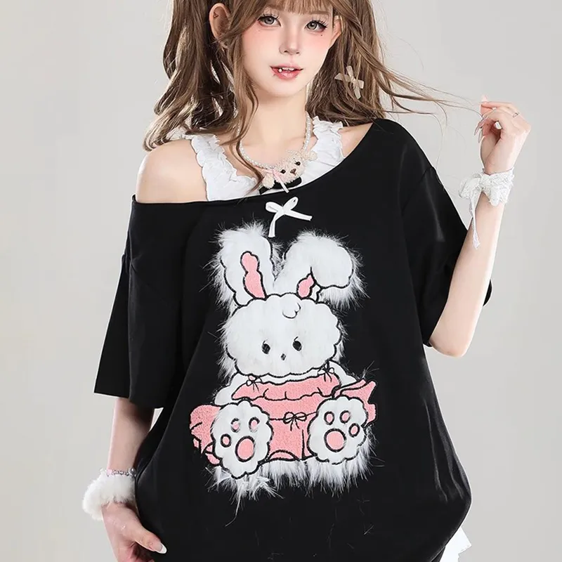 DOKZB T Shirts Women's Black-5