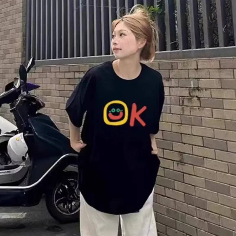 DOKZB T Shirts Women's Black-2