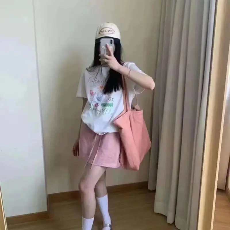 DOKZB T Shirts Women's White-3