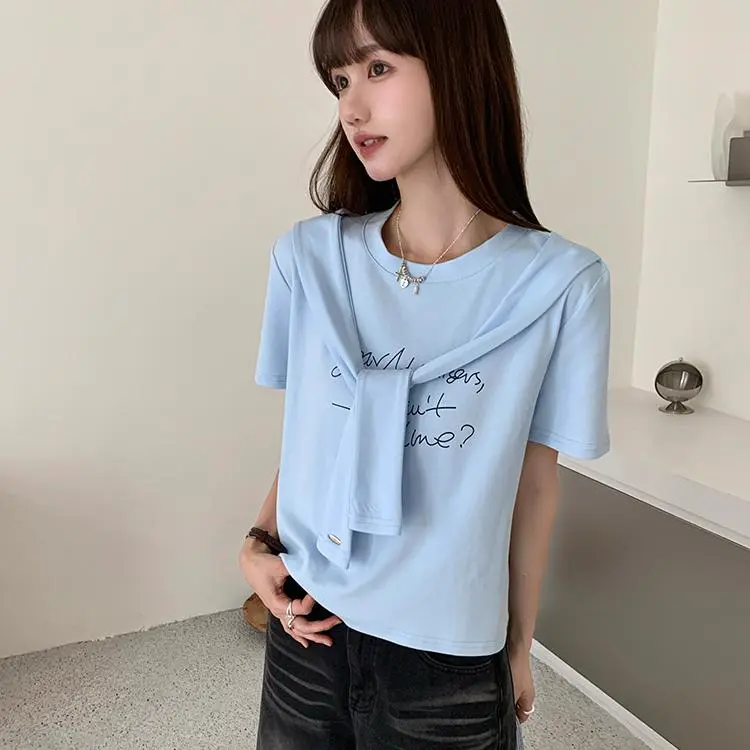 DOKZB Set in Sleeve T Shirt Women's-3