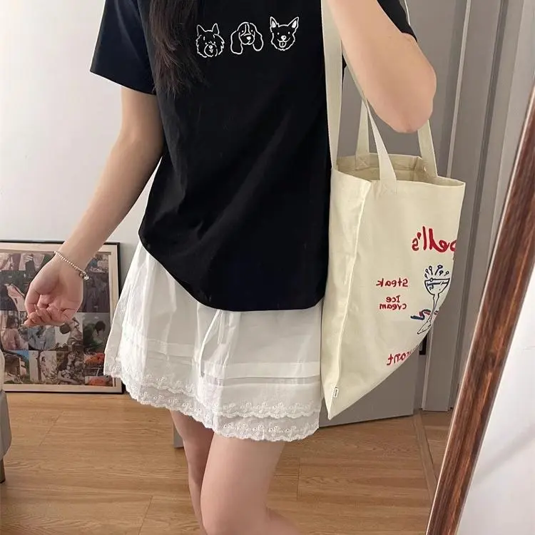 / T Shirts Women's Black-4