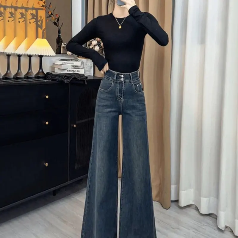 DOKZB Jeans Women's Vintage Blue-2