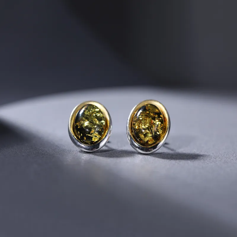 S&A S925 Silver Stud Earrings Women's-1