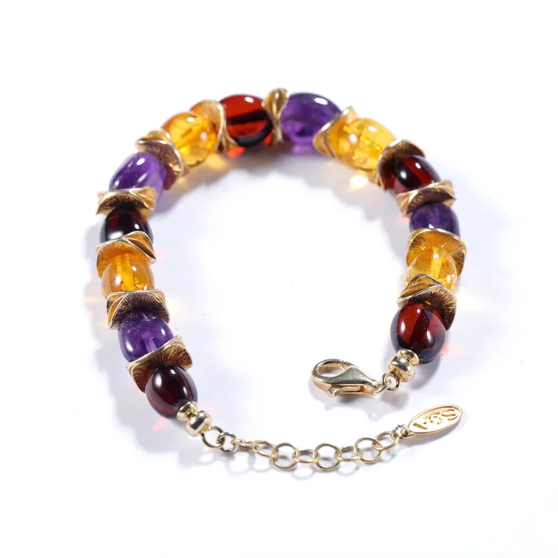 S&A Amber Beeswax Bracelets Women's-2
