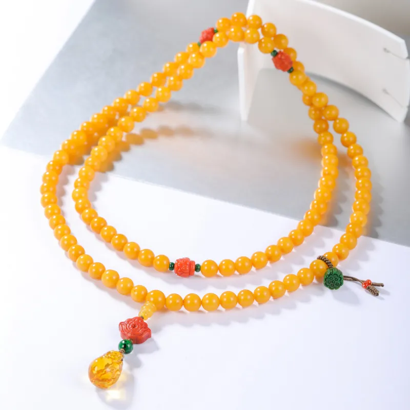 S&A Amber Beeswax Jade Bracelets Women's-3