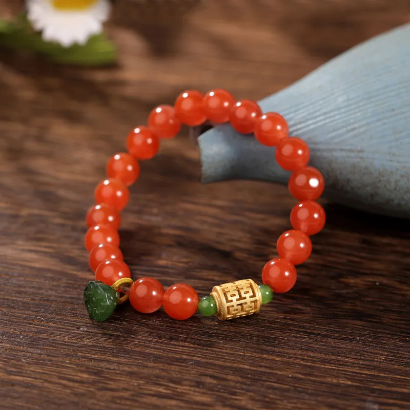 S&A Southern Red Agate Bracelets Women's-3