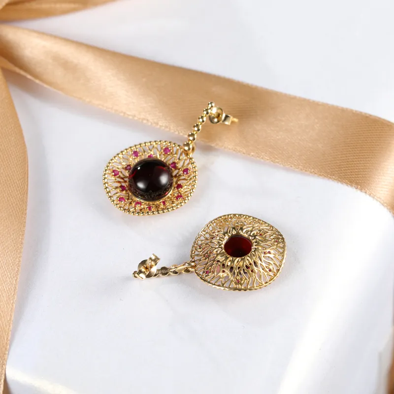 S&A Fine Jade Earrings Women's-2