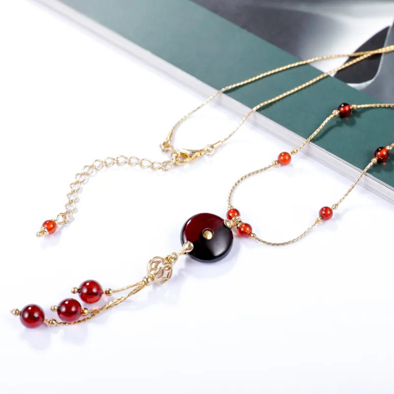 S&A S925 Silver Fine Jade Necklaces Women's-7