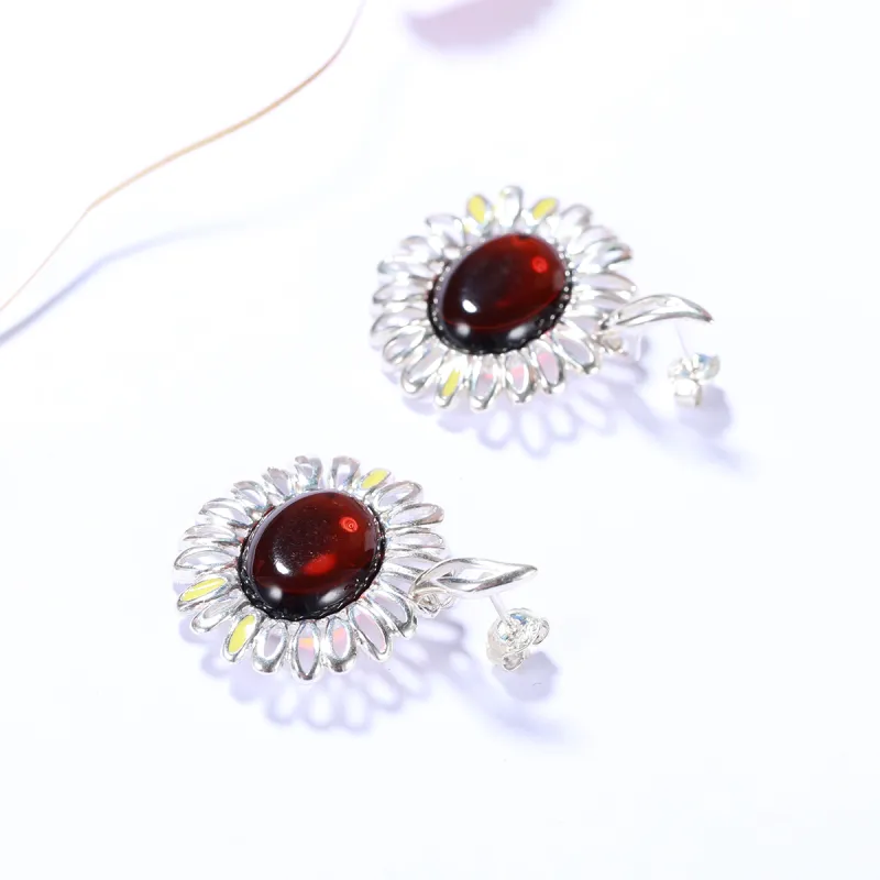 S&A Amber Beeswax Earrings Women's-13