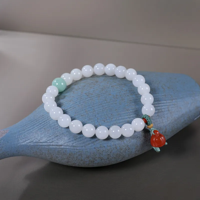 S&A Hetian Jade Bracelets White Jade Women's-3