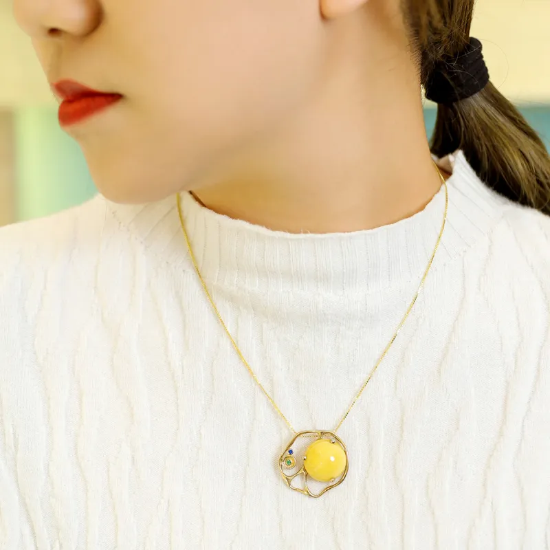 S&A Fine Jade Necklaces Women's-3