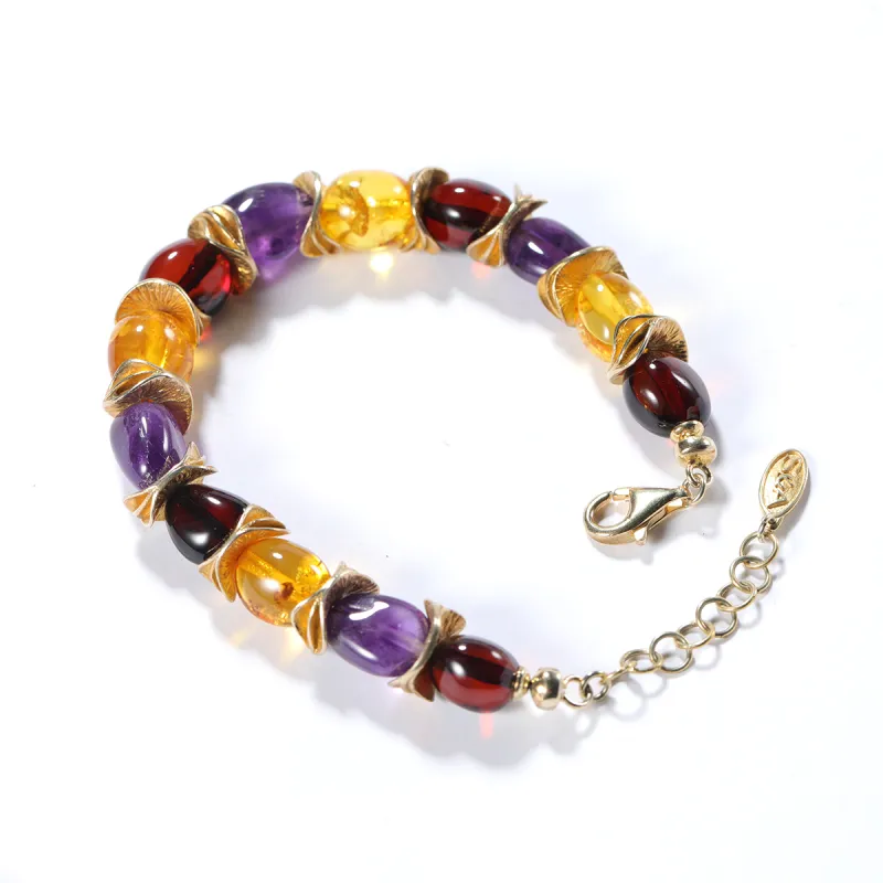 S&A Amber Beeswax Bracelets Women's-3