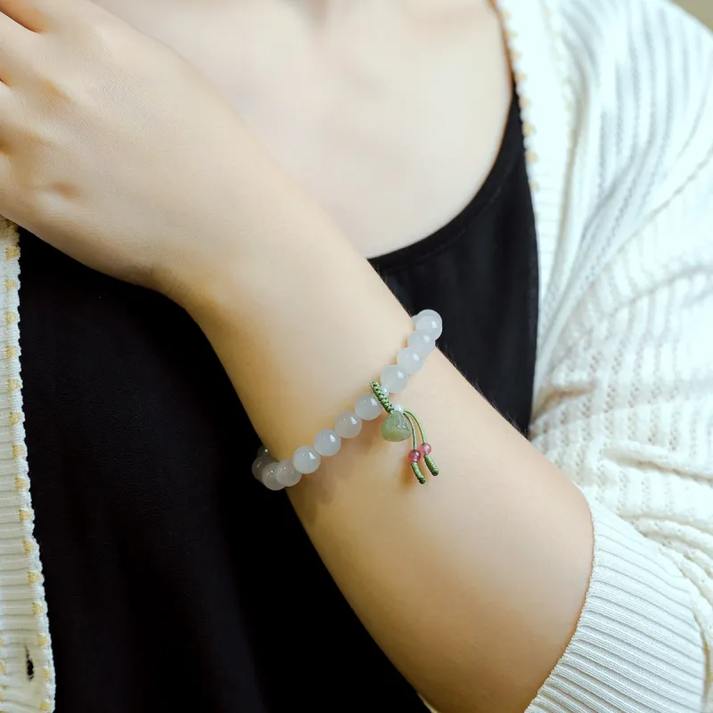 S&A Hetian Jade Bracelets Smoky Blue Women's-4