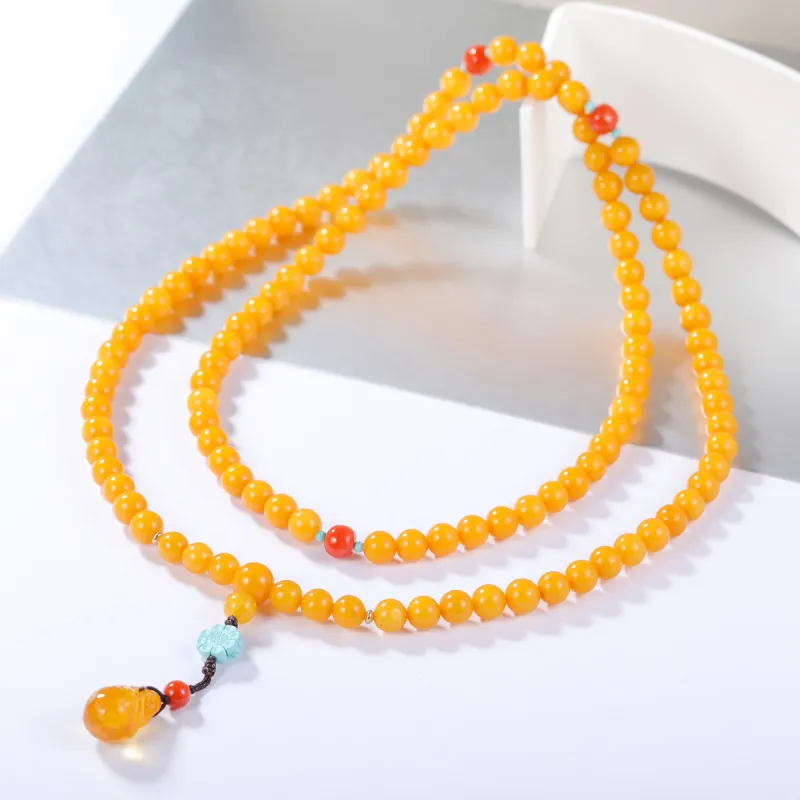 S&A Amber Beeswax Fine Jade Bracelets Women's-3