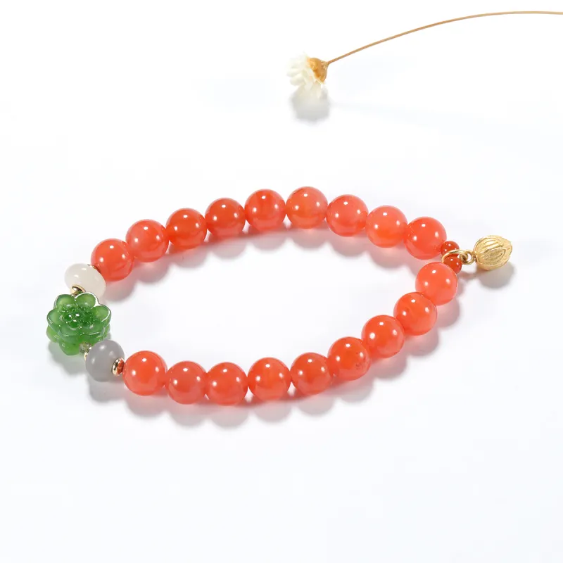 S&A Southern Red Agate Bracelets Women's-3