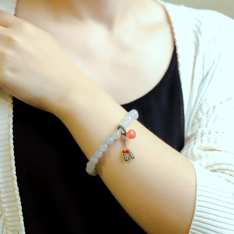 S&A Hetian Jade Bracelets Smoky Blue Women's-4