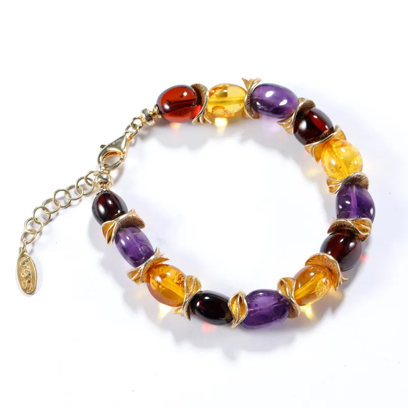 S&A Amber Beeswax Bracelets Women's-1