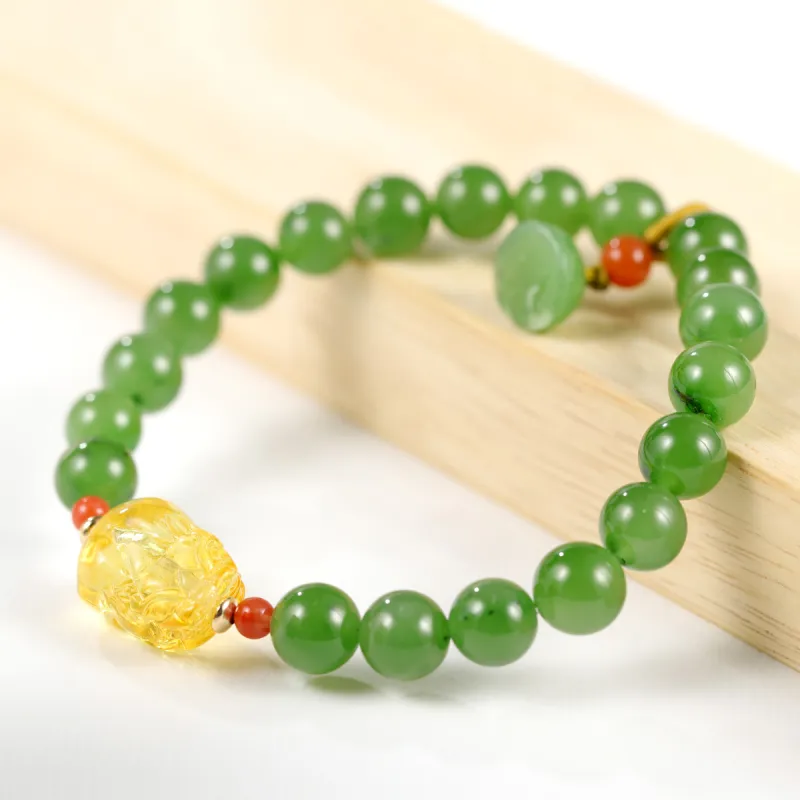 S&A Hetian Jade Bracelets Jasper Women's-3