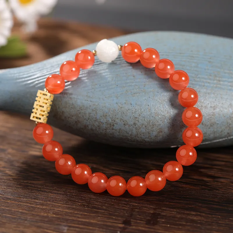 S&A Southern Red Agate Bracelets Women's-1