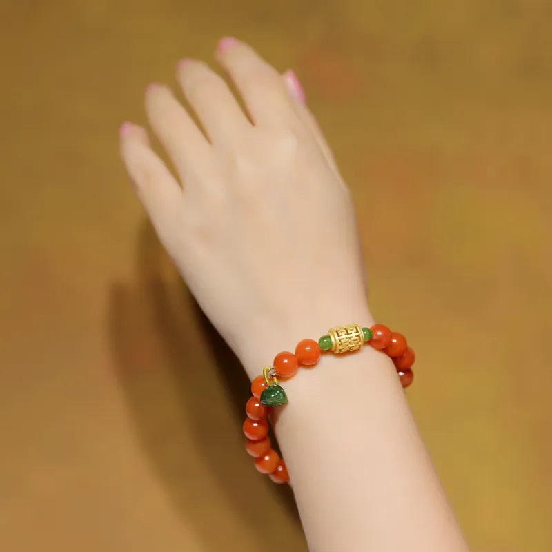 S&A Southern Red Agate Bracelets Women's-4