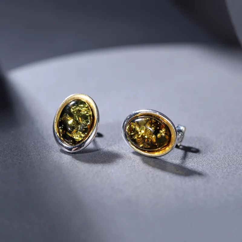 S&A S925 Silver Stud Earrings Women's-3