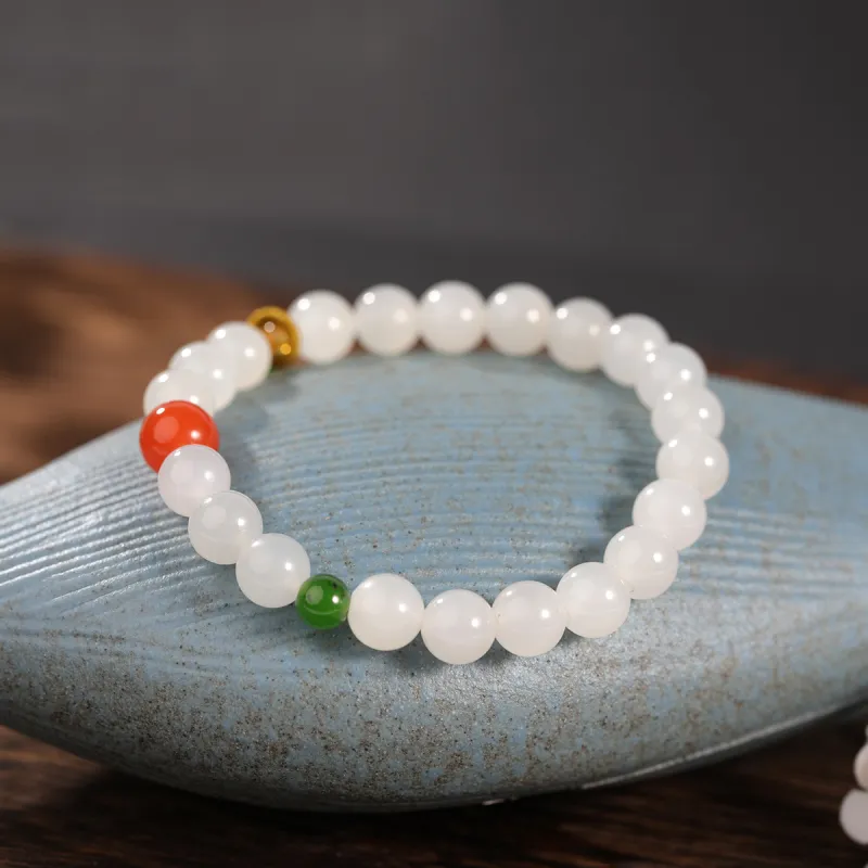 S&A Hetian Jade Bracelets White Jade Women's-2