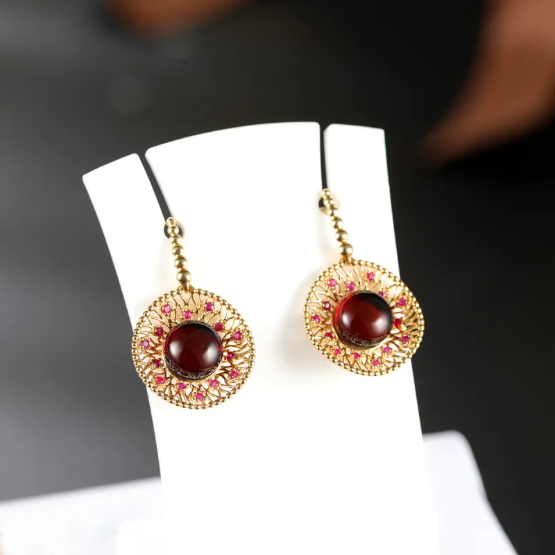 S&A Fine Jade Earrings Women's-3