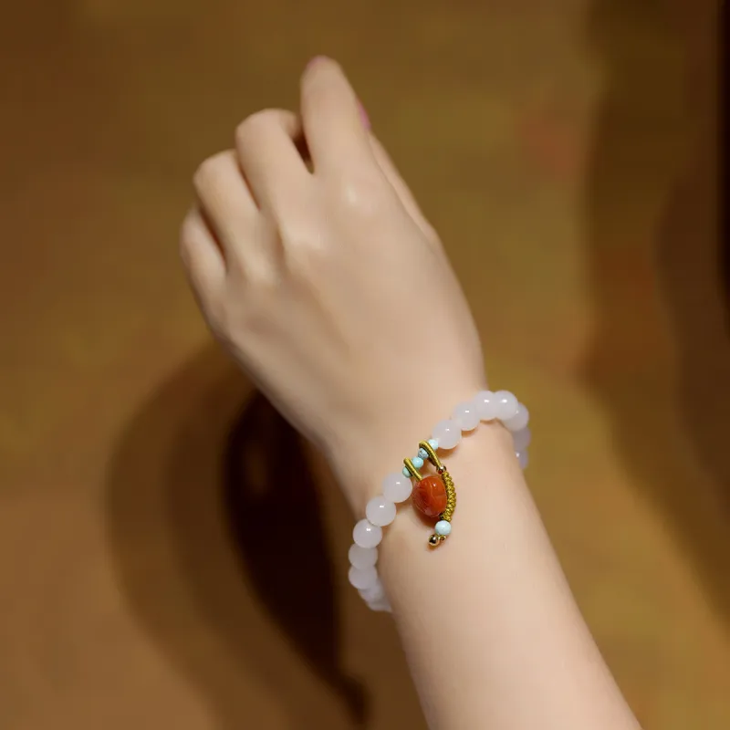 S&A Hetian Jade Bracelets White Jade Women's-4