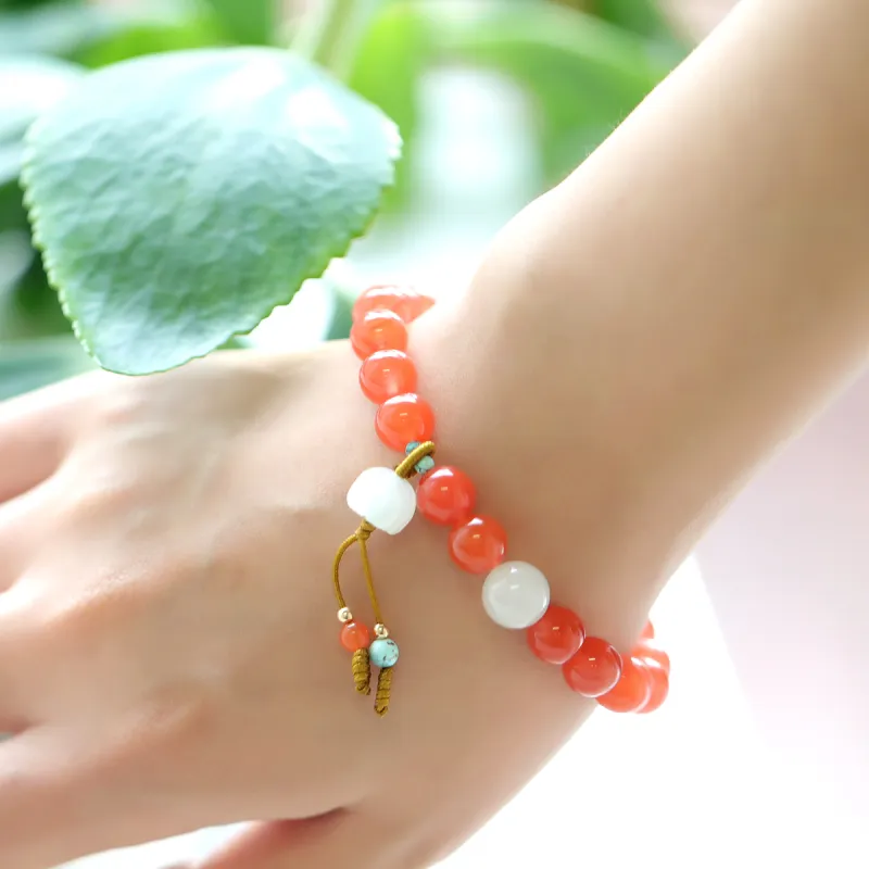 S&A Southern Red Agate Bracelets Women's-4