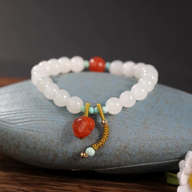 S&A Hetian Jade Bracelets White Jade Women's-1
