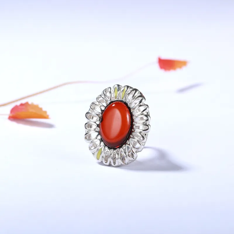 S&A Amber Beeswax Rings Women's-11