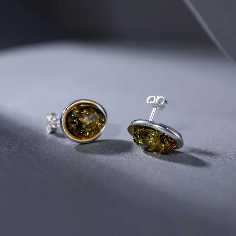 S&A S925 Silver Stud Earrings Women's-2