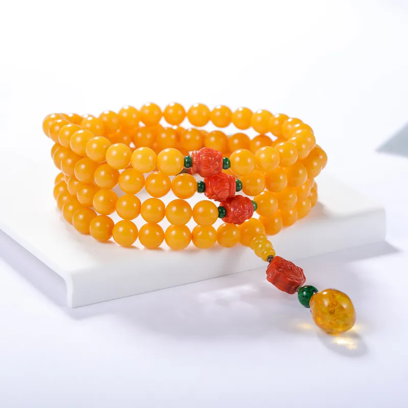 S&A Amber Beeswax Jade Bracelets Women's-1