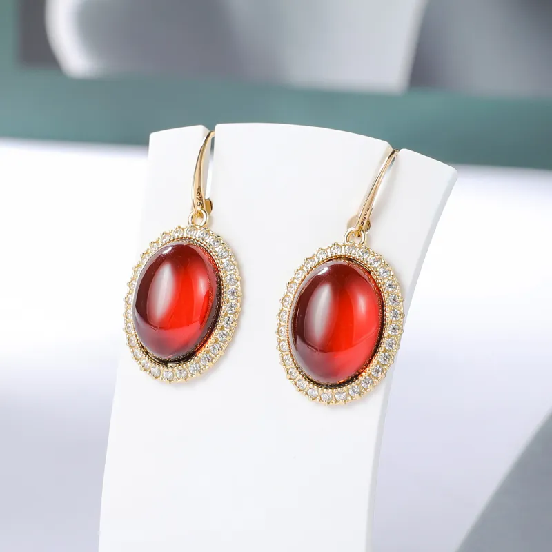 S&A Fine Jade Earrings Women's-2