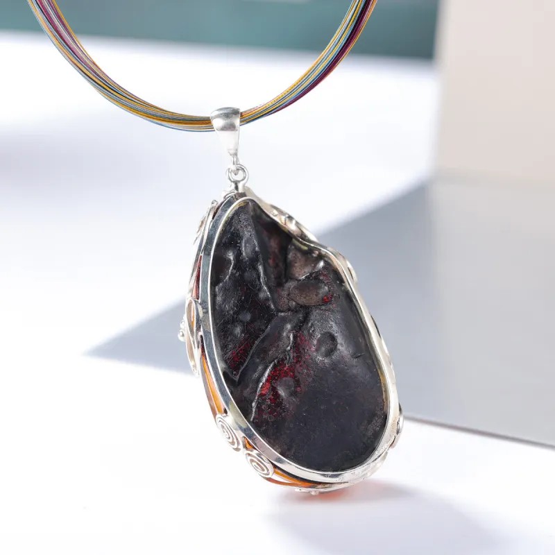 S&A S925 Silver With Amber Necklaces Women's-3