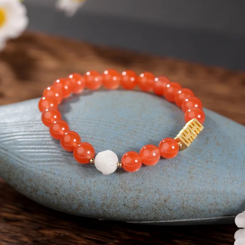 S&A Southern Red Agate Bracelets Women's-3